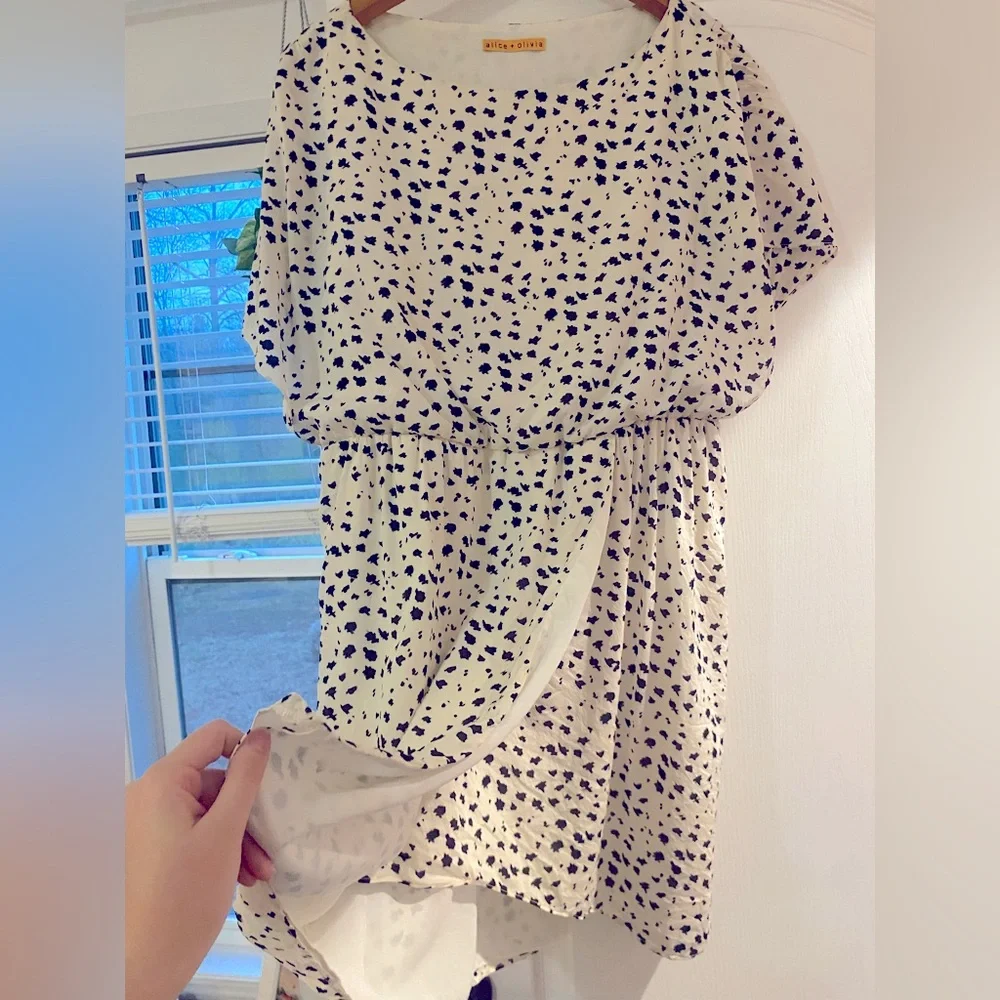 Alice+Olivia cute black and white speckled dress! - Picture 4 of 6